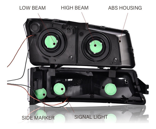 Faros Led Para Chevrolet Silverado 2003 A 2007 Par Nuevos!! Foto 3