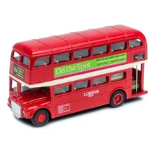 Welly Autobus De Coleccion London Bus Metal Rojo Escala 1/72