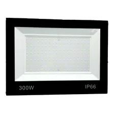 Refletor Microled 300w Holofote Bivolt Branco Frio 6.000k Cor Da Carcaça Preta Cor Da Luz Branco-frio