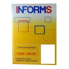 Etiqueta Adesiva Inkjet/laser 12,7x44,45 Informs-10 Folhas