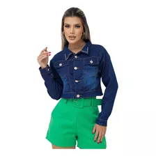 Jaqueta Jeans Curta Feminina 