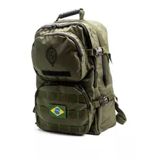 Mochila Grande E Resistente Com Símbolo Exército Brasileiro