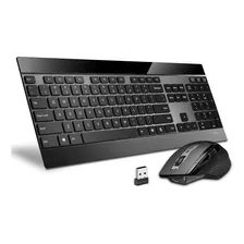 Combo De Teclado Inalámbrico Y Mouse Láser, Multidispositivo