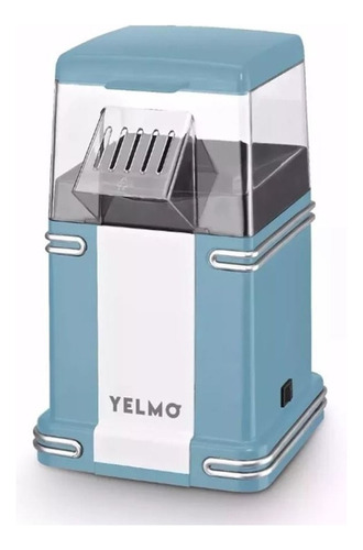 Pochoclera Electrica Aire Caliente Yelmo Po-3700 1200w Color Celeste