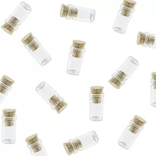 Botellas De Frascos Con Tapones De Corcho Mini Tiny Clear Gl
