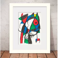 Quadro Joan Miró Poster 56x46cm Vidro + Paspatur W3434