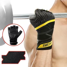 Guantes Gym Fitness Tmt W66 Ejercicio De Cuero Crossfit 