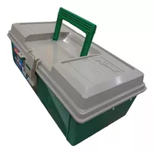 Caja Pesca Organizadora Mauri 350 Eco 1 Bandeja Plegable Color Verde