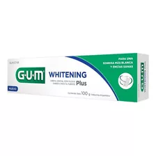 Crema Dental Gum Whitening Plus Con Fluor Y Menta 100 G