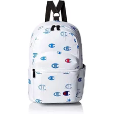 Mochila Champion Original Blanca Con Logos 