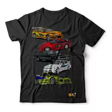 Camiseta Tshirt Carros Jdm Coleção Velozes E Furiosos Vol 1