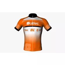 Camisa Ciclismo Solifes Sport Laranja P.m.g,gg