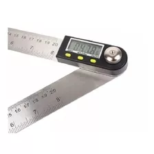 Goniômetro Ferramenta Medição De Ângulos Digital Inox 200mm
