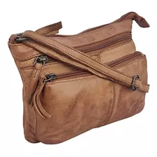 Rustic Town Bolso Bandolera De Cuero Para Mujer - Bolso Band