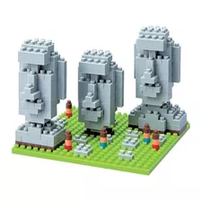 Estatuas Moai De Chile - Microbloques Nanoblock 