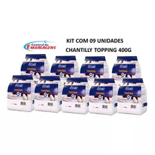 Topping Chantilly 400g Selecta Duas Rodas Kit C/ 09 Unidades