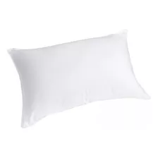 Set X 2 Almohadas Combo 50 X 70 Cm Microfibra Lisa Blanca 