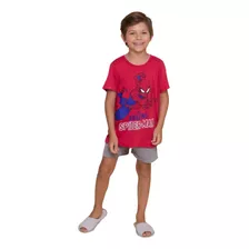 Pijama Infantil Spider Man Marvel Evanilda 0004 - Tam 4 À 10