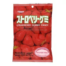 Bala Japonesa Gelatinosa Morango Kasugai Gummy 135gr If Dc