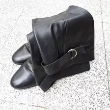 Botas Altas Uma Cuero Negro Talle 38 - Oportunidad!! Divinas