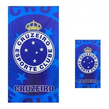 Kit 1 Toalha De Banho Cruzeiro + 1 Toalha De Rosto 