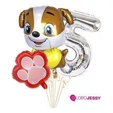 Globos De Perritos Con Huellitas 