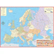 Mapa Europa Político Político Rodoviário Estatístico