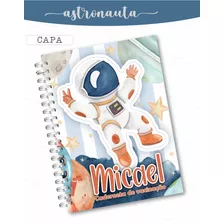 Caderneta De Vacina Astronauta Personalizada - Com Nome