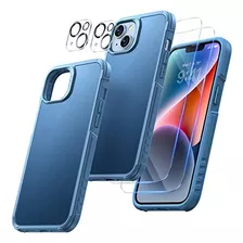 Funda Diaclara Para iPhone 14 C/ Cubre Cam Pant Blue