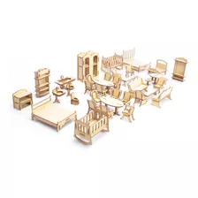 Muebles Para Casa De Muñecas Mini 40 Piezas Para Casa De Muñ