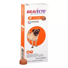 Bravecto 4,5 A 10kg Antipulgas E Carrapatos Tablete Cães Msd