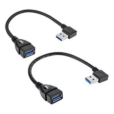 Cable De Extension Ucec Corto Superspeed Usb Angulo Iz