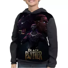 Moletom Infantil Black Panther Pantera Negra