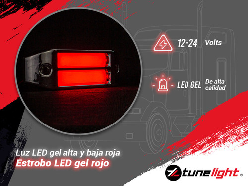 Plafon Led Plasma Gel Alta Baja Estrobo Doble Chico 12-24v Foto 5