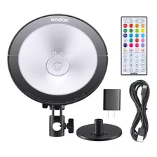 Iluminador Led Godox Rgb Com Efeitos De Luz Cl10 + Controle Cor Da Estrutura Preto Cor Da Luz Rgb,fria, Quente 110v/220v