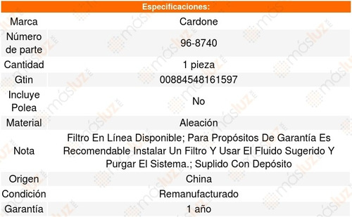 1 Bomba Direccion Chevrolet Tahoe Lt 2013 Cardone Foto 5