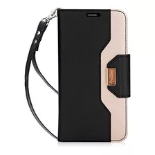 LG V30 Funda Portafolios Procase Folio Fold Funda Params Con