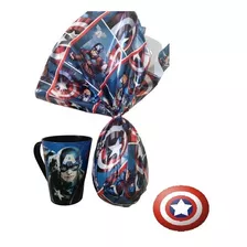 Ovo De Pascoa Capitão America Com Caneca