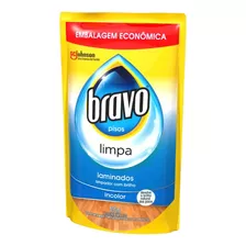 Sachê Limpador Limpa Pisos Laminados Incolor 400ml Bravo