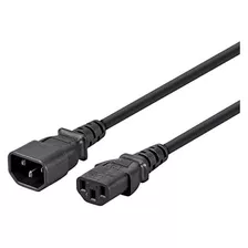 Cable De Extensión De 10 Pies Negro | Iec 60320 C14 Ie...