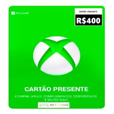 Cartão Presente Xbox Gift Card Microsoft Brasil R$ 400 Reais