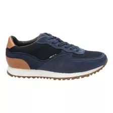 Zapatilla Cuero Rockford Basalt Azul Marino Hombre