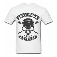 Camiseta Krav Maga Soldado Caveira Defesa Pessoal Camisa Top