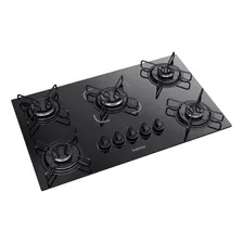 Cooktop Itatiaia Essencial 5 Bocas Vidro Preto Bivolt