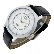 Reloj Montreal Mujer Ml644 Acero Inoxidable Calendario Color De La Malla Negro Color Del Bisel Plateado Color Del Fondo Blanco Con Plateado