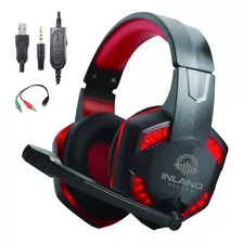Headset Gamer Fone De Ouvido Microfone Hs884rd Vermelho