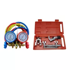 Kit Ferramentas P/ Refrigeração: Manifold + Kit Flangeador