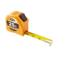 Tape Measure, 1 In X 25 Ft, In./ft., Black, Orange, Yel...