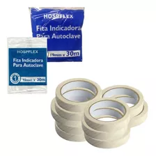 5 Fitas P/ Autoclave Zebrada P/esterilização 19x30 Hospflex