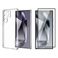 Capinha Capa Case + Pelicula 3d Vidro Para Galaxy S24 Ultra